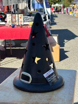 Halloween Decor Witch Hat Candle Holder