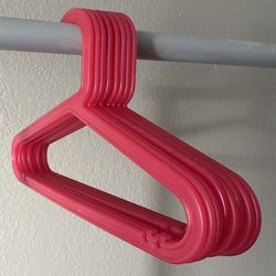 Children’s coat-hanger, pink color 8 pack