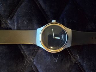 Fossil Watch with Black Dial