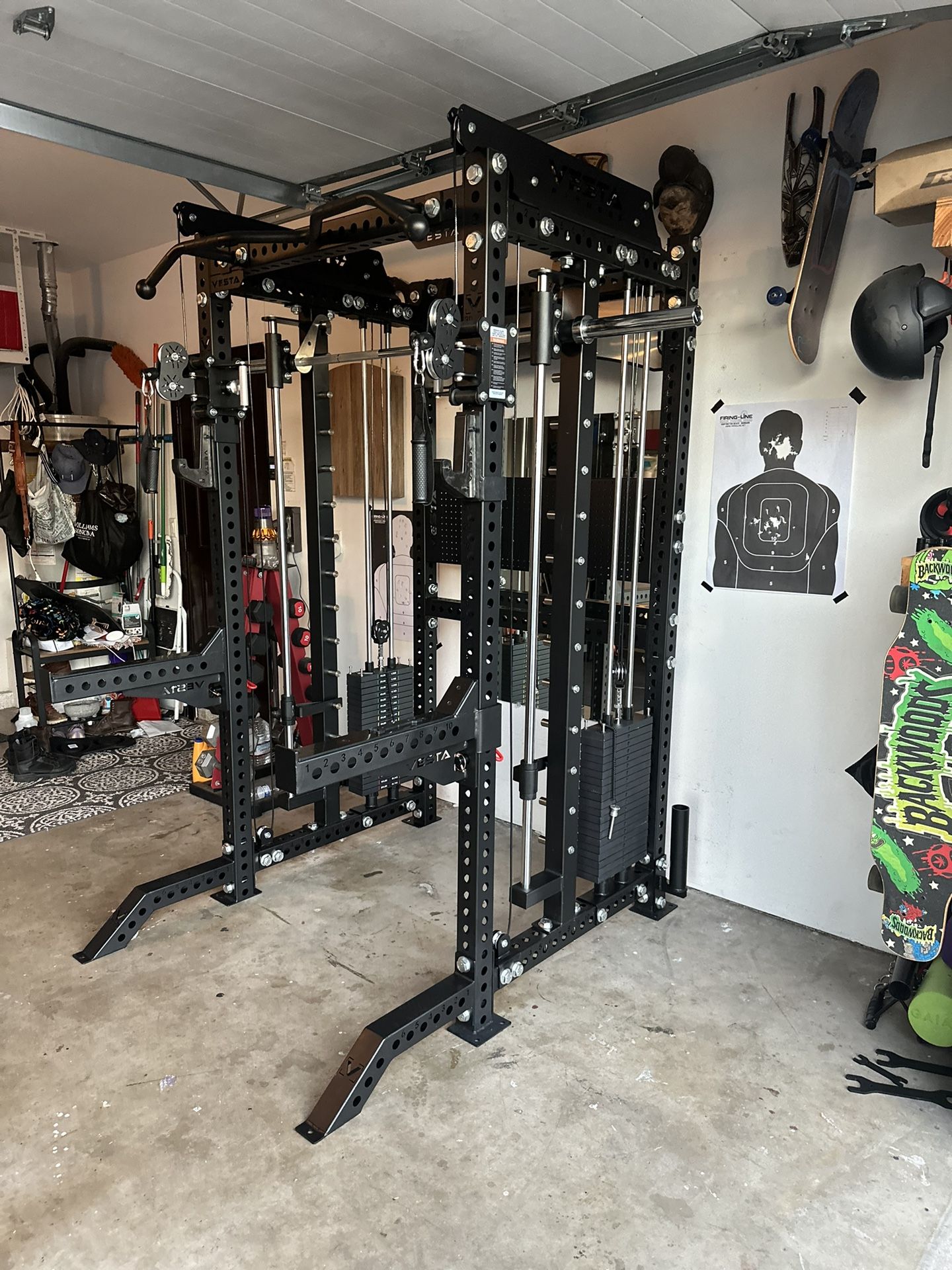 PRO SERIES Ultimate Half Rack Functional Trainer w/Smith