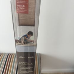 Cordless cellular shade Linen