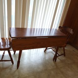 Drop Leaf Table Chairs Oak