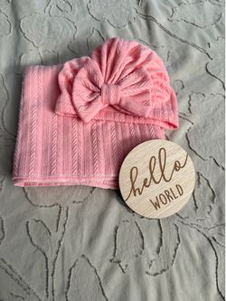 Baby girl swaddle