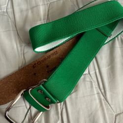 Another green baseball belt