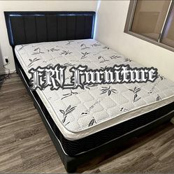 New Queen Bed Frame With Mattress 