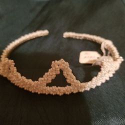 Simple Tiara Glass Pearl Beads