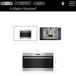 🔥 Wolf 30” Drop-Down Door Microwave Oven – Like New! 🔥