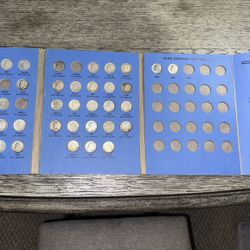 Roosevelt Dime Collection With Book And 41 Pre 1964 90% Silver Dimes (OPEN TO TRADES) 