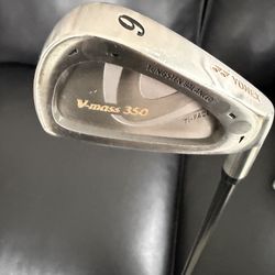 YONEX V-MASS 350 Ti-Face Tungsten Balanced Irons Set of 6 (5-PW) with Yonex Carbon Graphite Regular Flex Shafts MINT LN COND ⛳️