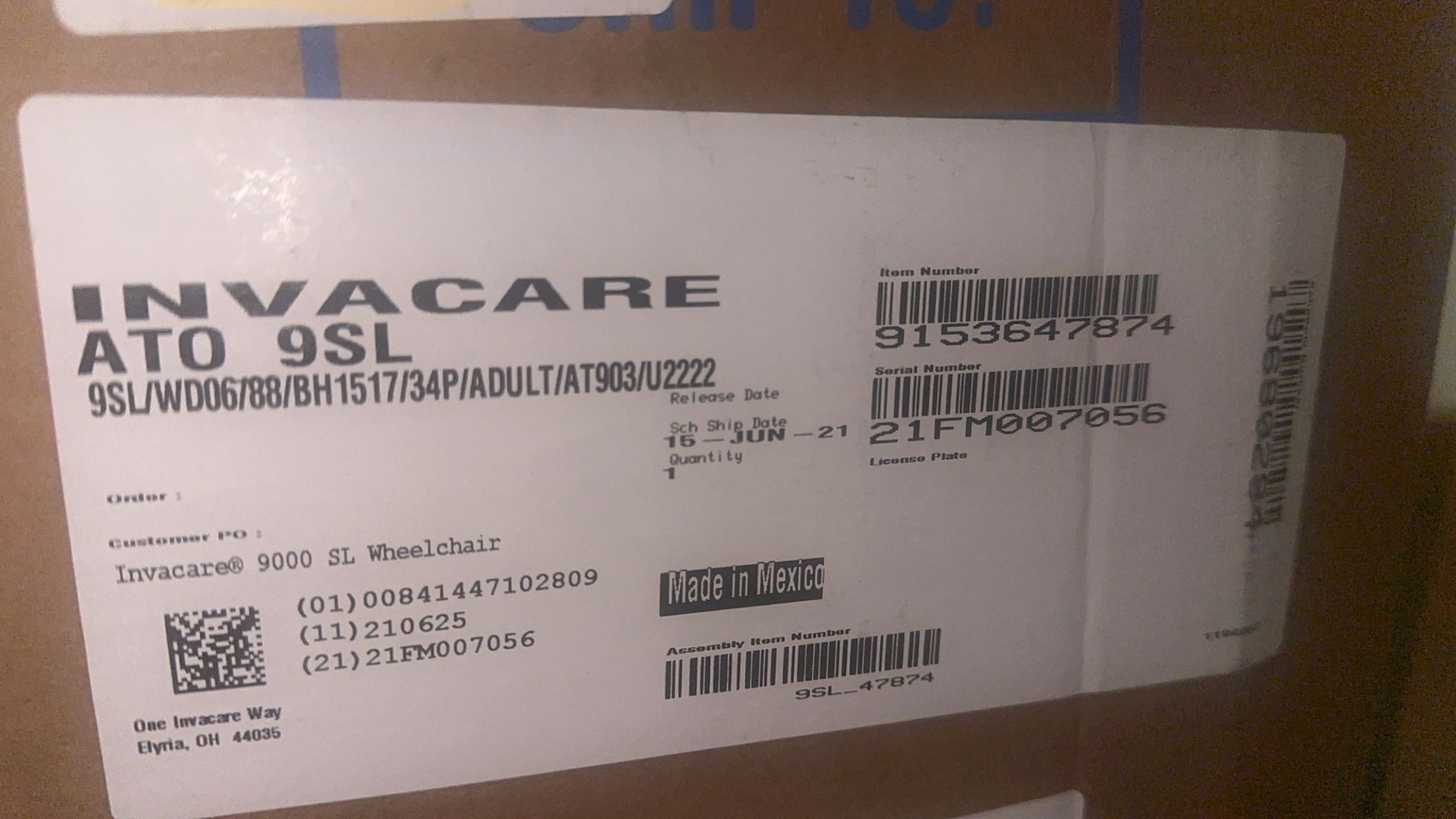 Invacare 9000SL. (wheelchairs)