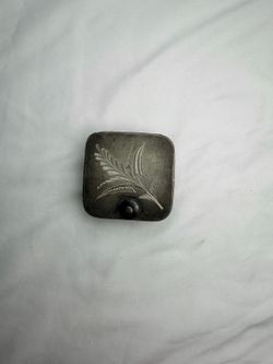 Vintage Wallace Bros Silver Plate Trinket Box Engraved Lid