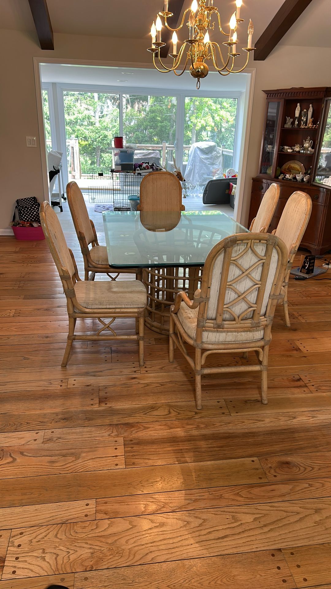 Rattan Dining Room Table And Chairs