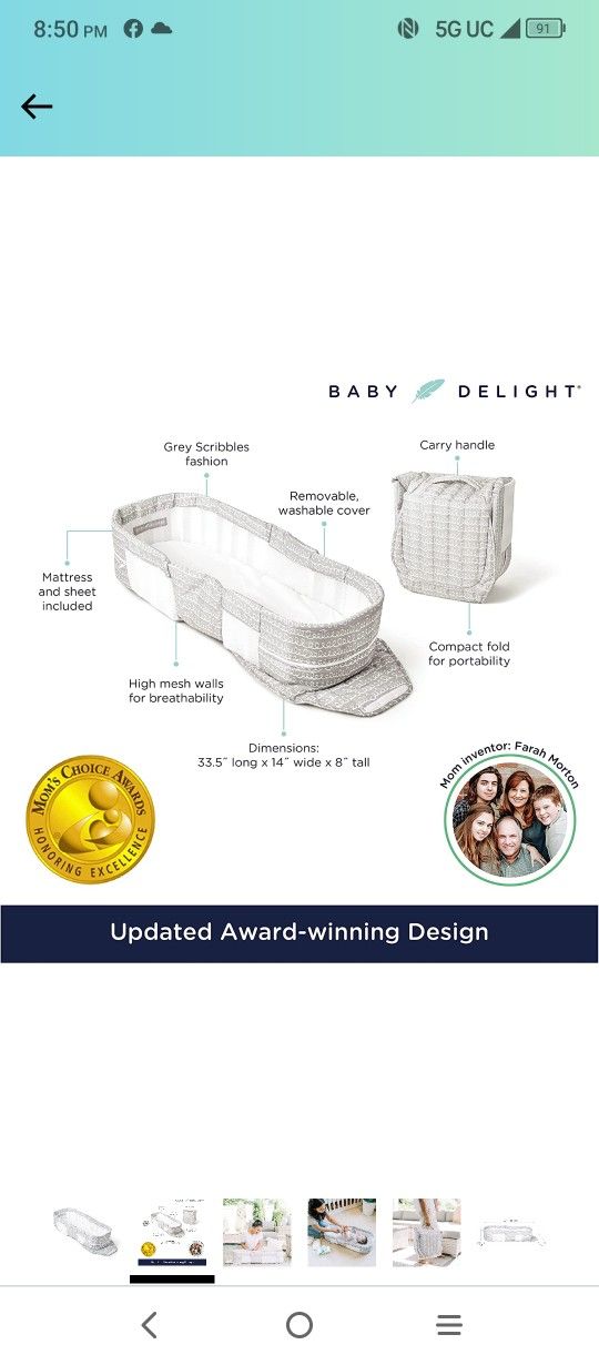 Snuggle Nest Portable Infant Lounger