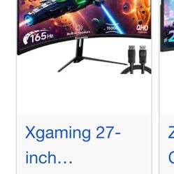 X Gaming Curved Screen