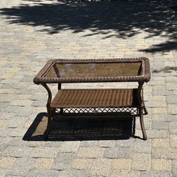 Faux Wicker Coffee Table
