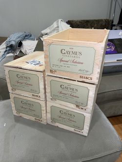 Caymus Wine Wooden Crates
