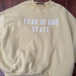 fear of god heavy fleece crewneck