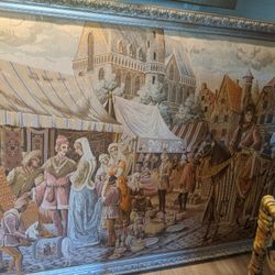 Large Frame Antique Picture