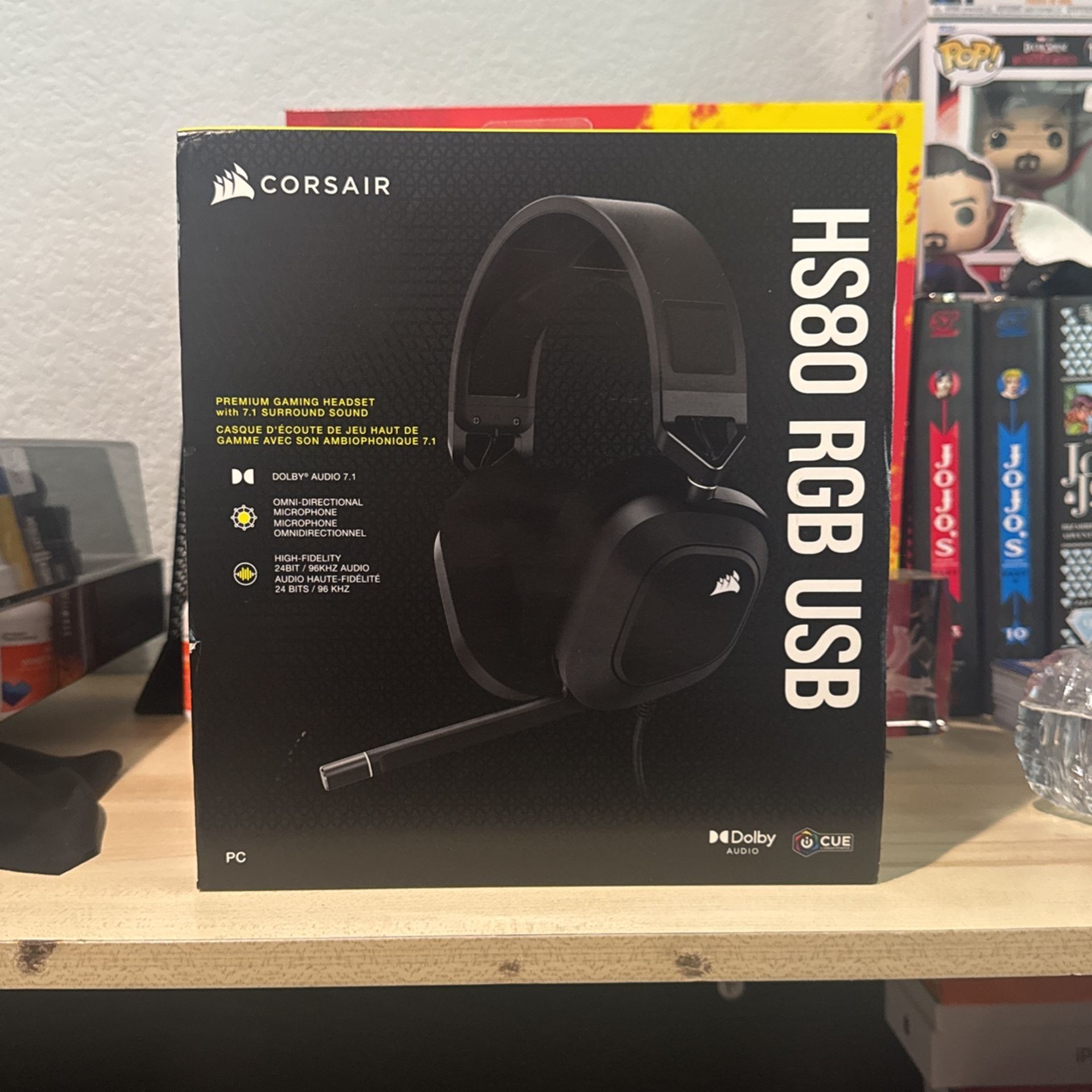 Corsair HS80 RGB USB Wired Premium Gaming Headset