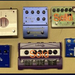 Lot of guitar effects pedals for sale!  