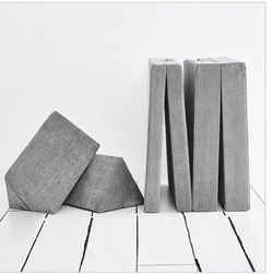 yourigami folding convertible play couch-gray