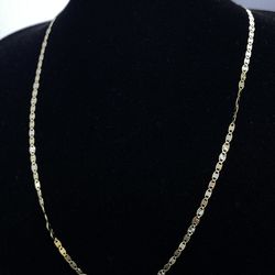 $750 Three Tone Yellow White and Rose Gold Valentino Chain Necklace