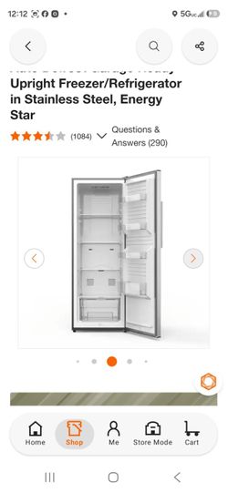 Upright Freezer/Refrigerator Stainless Steel Energy Star