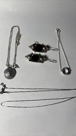 Sterling Silver jewelry. 4 pcs.