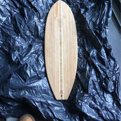 Bamboo Surfboard Cutting Board From Hawaii 
