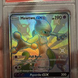 Mewtwo GX Hidden Fates Shiny Vault Pokemon 2019 PSA 10