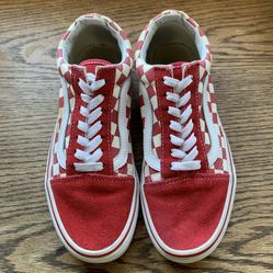 Red Checkered Vans