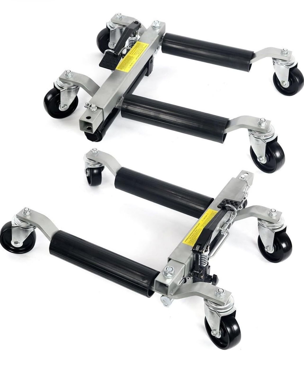  Set Of 2 1500lbs Wheel Dolly Car Skates Vehicle Positioning Hydraulic Tire Jack Truck Rv Trailer Pick Up Lift Mover