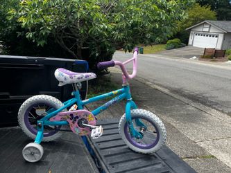 Child Kid Children Bike 12” Wheels With Training Wheels Bicycle Tricycle Trike in Good Condition