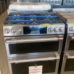 New Scratch And Dent GE Double Oven Dual Fuel 6 Months Warranty .