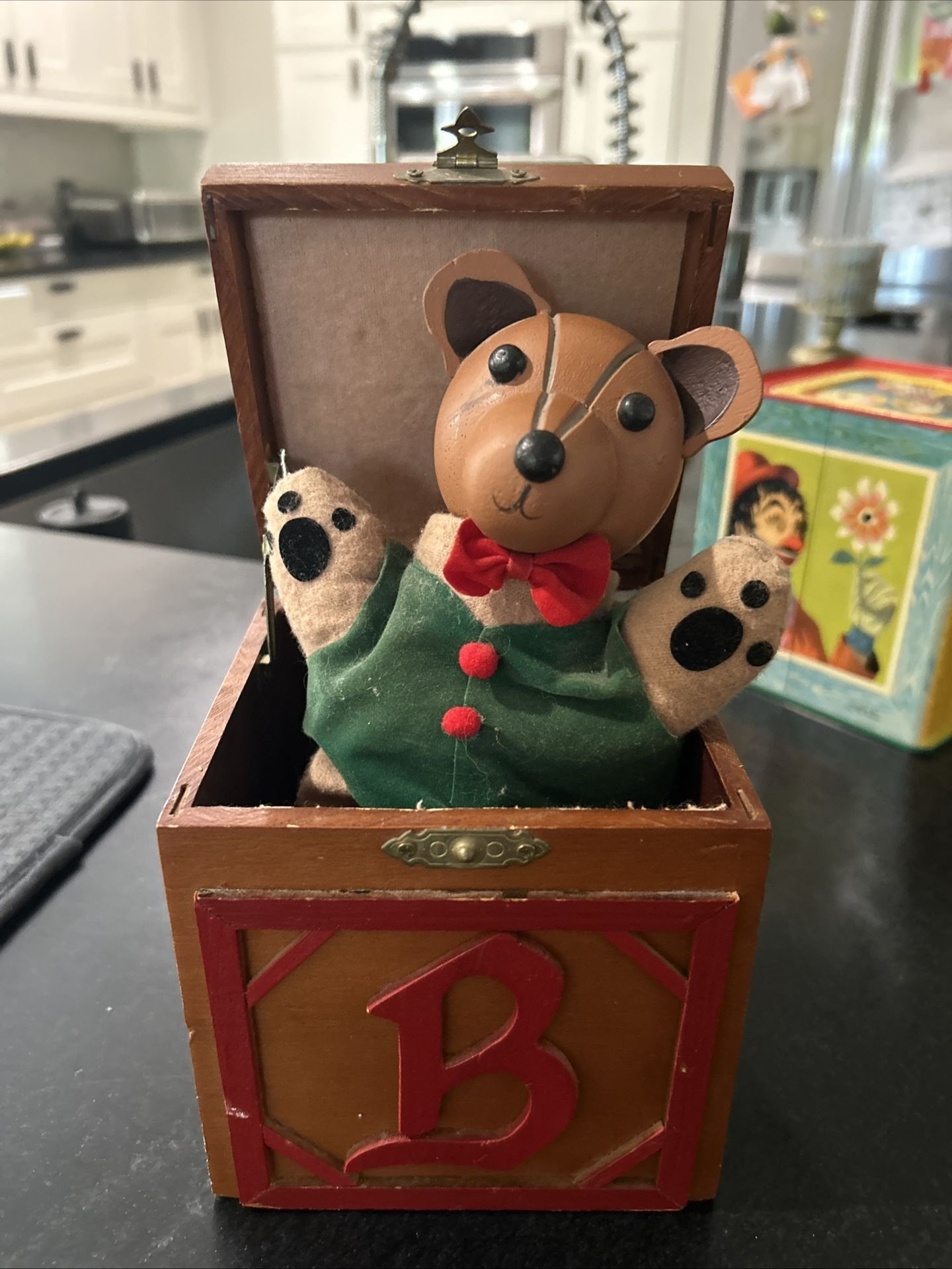 Vintage Bear In Box