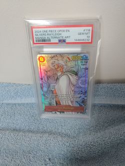 ONE PIECE OP08 EN SILVERS RALEIGH PSA 10