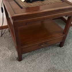 End Table Red Wood 