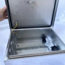 Steel Electrical Box Electrical Enclosure Box 15.7x11.8x6.3" Stainless Steel