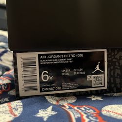 Air Jordan 3 Retro Fire Red Cement