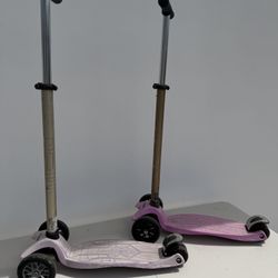 Kids Plastic Scooters. $10 For Both  