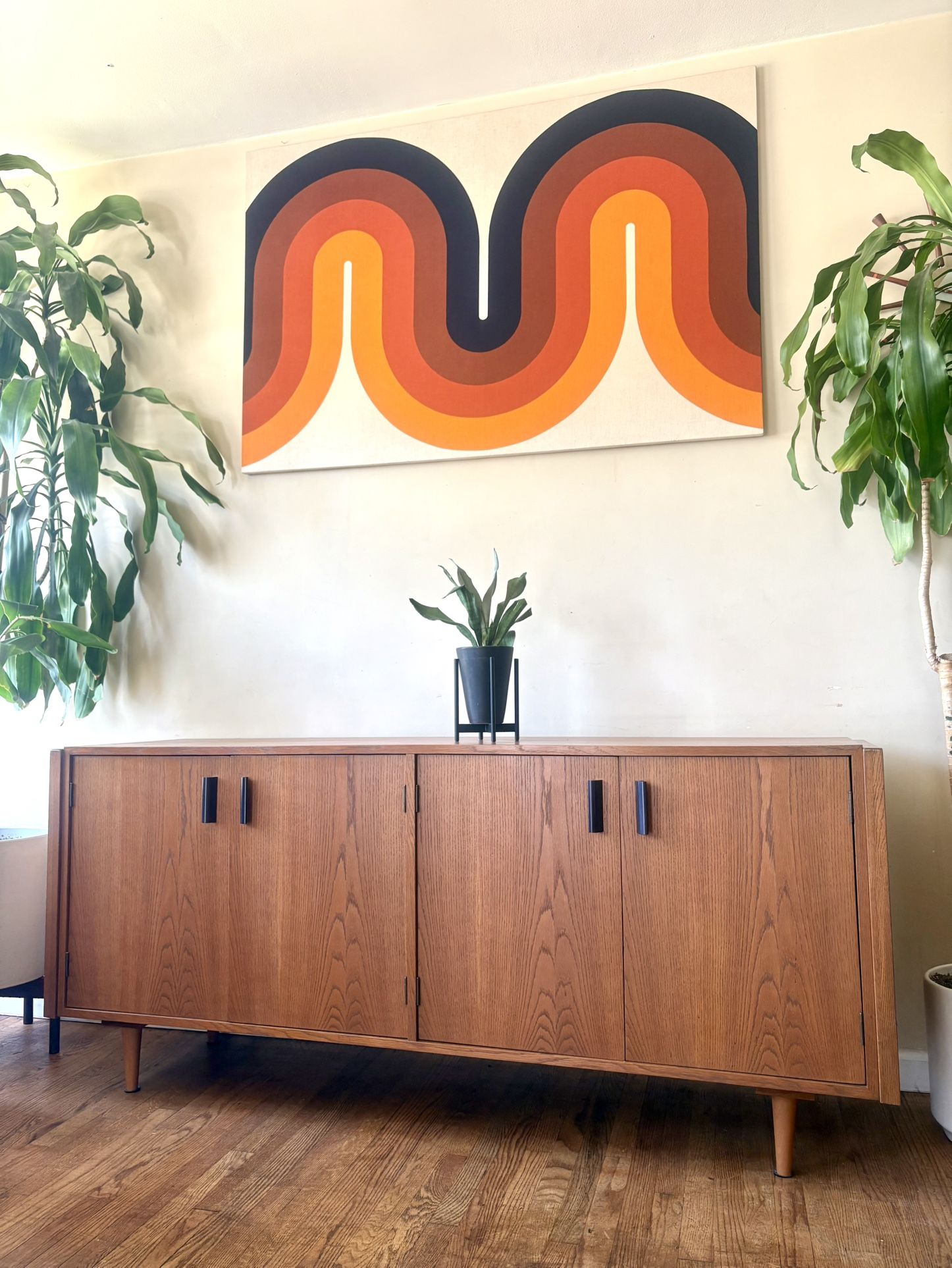 Stunning MCM Record Credenza