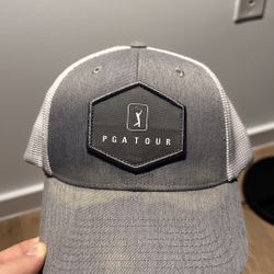 PGA Tour SnapBack Cap – Grey Logo Hat, Ready for the Greens