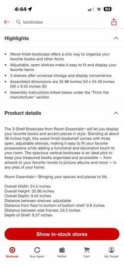 Target bookcase