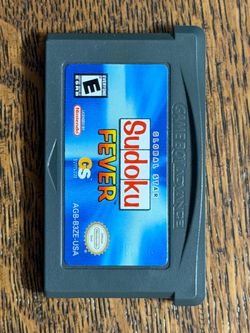 Sudoku Fever Game Boy Advance Cartridge