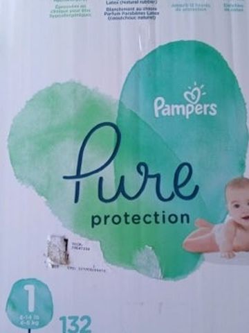 Pampers Pure Size 1 132 Diapers
