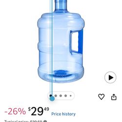 1.3 Gallon Water Jug, Water Bottle 1.3 Gallon, Reusable Leakproof Plastic Water Jug with Handle Large Capacity Handheld for Home Gym Outdoor Hiking 5 