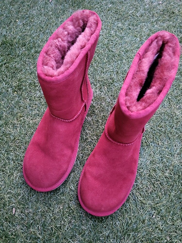 Koolaburra UGG 6 Boots women booties shoes Pink Excellent 