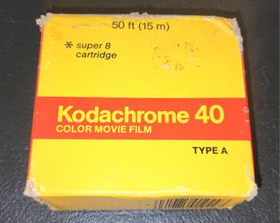 Unopened Box of 8mm Kodochrome Super8 Film 