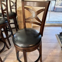Bar Stools Set 4-swivel 