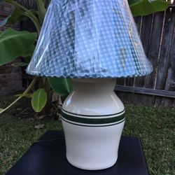 Handcrafted Table Lamp By Cow Creek Pottery, Farm House 